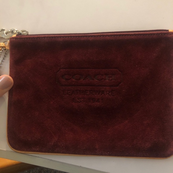 Coach Burgundy Mini Bag - Picture 1 of 4